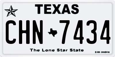 TX license plate CHN7434