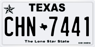 TX license plate CHN7441