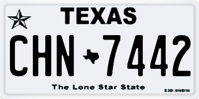 TX license plate CHN7442