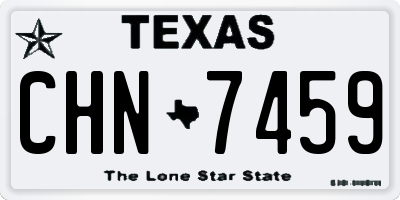 TX license plate CHN7459