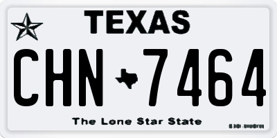 TX license plate CHN7464