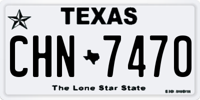 TX license plate CHN7470