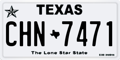 TX license plate CHN7471