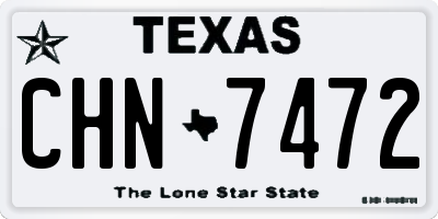TX license plate CHN7472