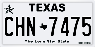 TX license plate CHN7475