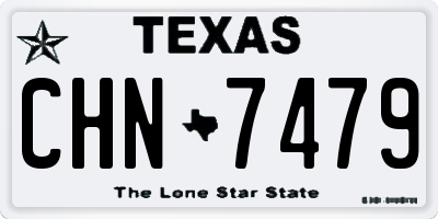 TX license plate CHN7479