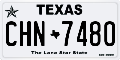 TX license plate CHN7480