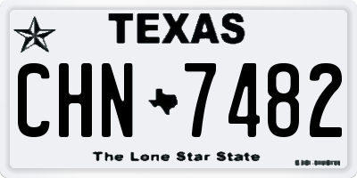 TX license plate CHN7482