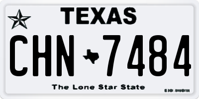 TX license plate CHN7484