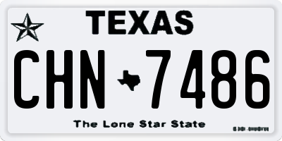 TX license plate CHN7486