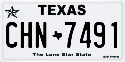 TX license plate CHN7491