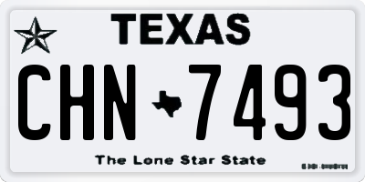 TX license plate CHN7493