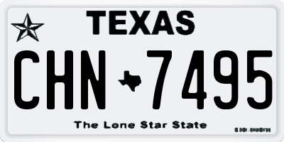 TX license plate CHN7495