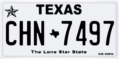 TX license plate CHN7497