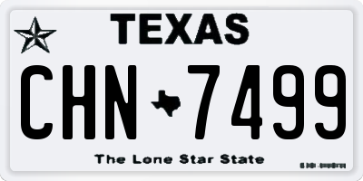 TX license plate CHN7499