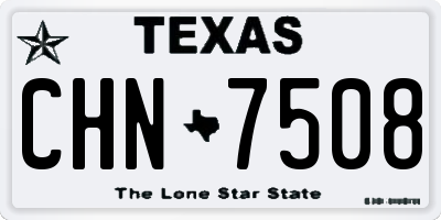 TX license plate CHN7508