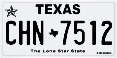 TX license plate CHN7512