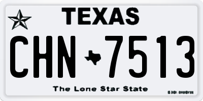 TX license plate CHN7513