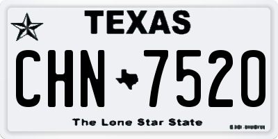 TX license plate CHN7520