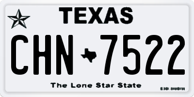 TX license plate CHN7522