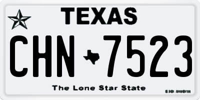 TX license plate CHN7523