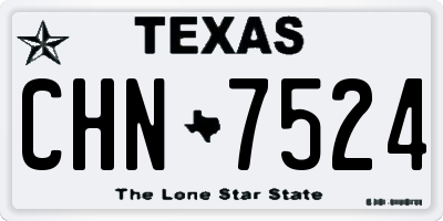TX license plate CHN7524