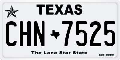TX license plate CHN7525