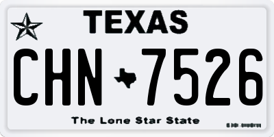 TX license plate CHN7526