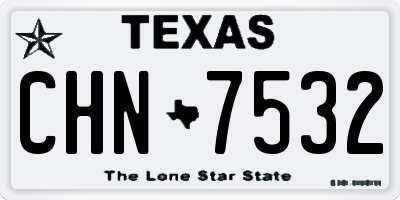 TX license plate CHN7532