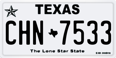TX license plate CHN7533