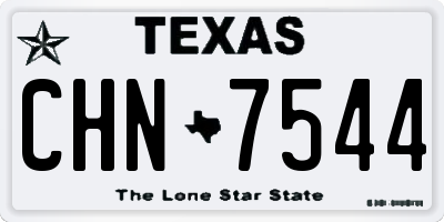 TX license plate CHN7544