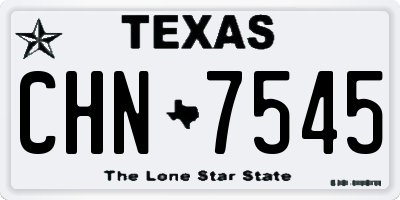 TX license plate CHN7545