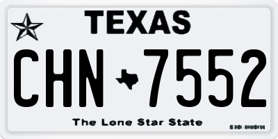 TX license plate CHN7552