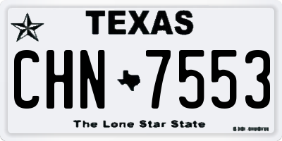 TX license plate CHN7553