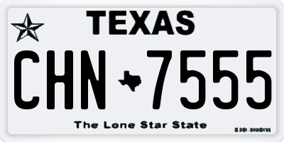 TX license plate CHN7555