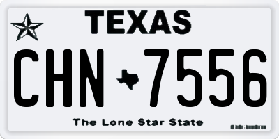 TX license plate CHN7556
