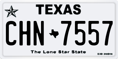 TX license plate CHN7557