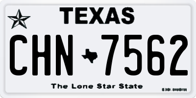 TX license plate CHN7562