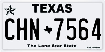 TX license plate CHN7564