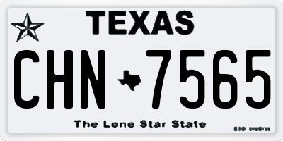 TX license plate CHN7565