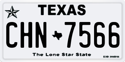 TX license plate CHN7566
