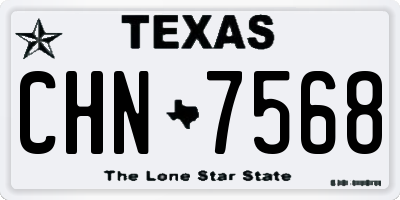 TX license plate CHN7568