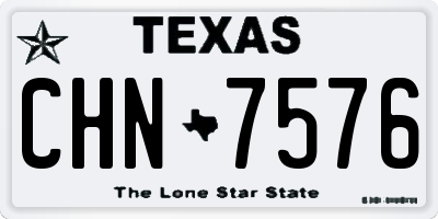 TX license plate CHN7576