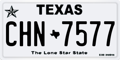 TX license plate CHN7577