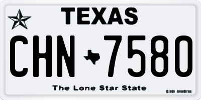 TX license plate CHN7580
