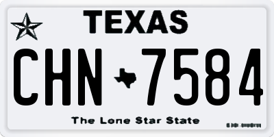 TX license plate CHN7584