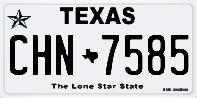 TX license plate CHN7585