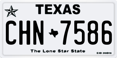 TX license plate CHN7586