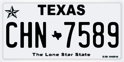 TX license plate CHN7589