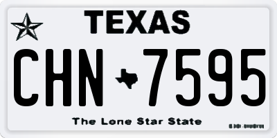 TX license plate CHN7595
